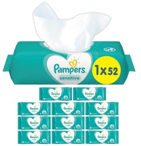 pampers chusteczki nawilżane allegro