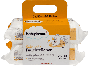 babydream calendula nawilżane chusteczki pielęgnacyjne