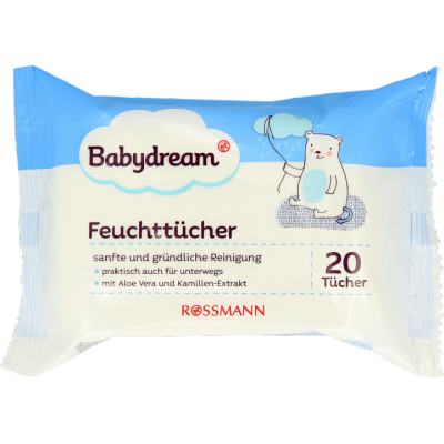 babydream nawilżane chusteczki pielęgnacyjne