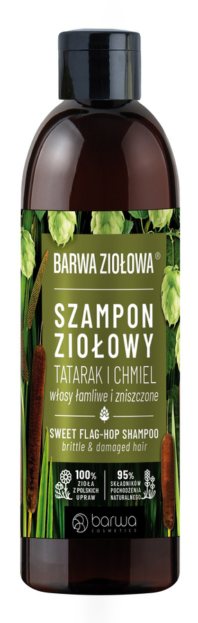 barwa ziołowa szampon tatarak-chmiel do włosów łamliwych i zniszczonych 250ml