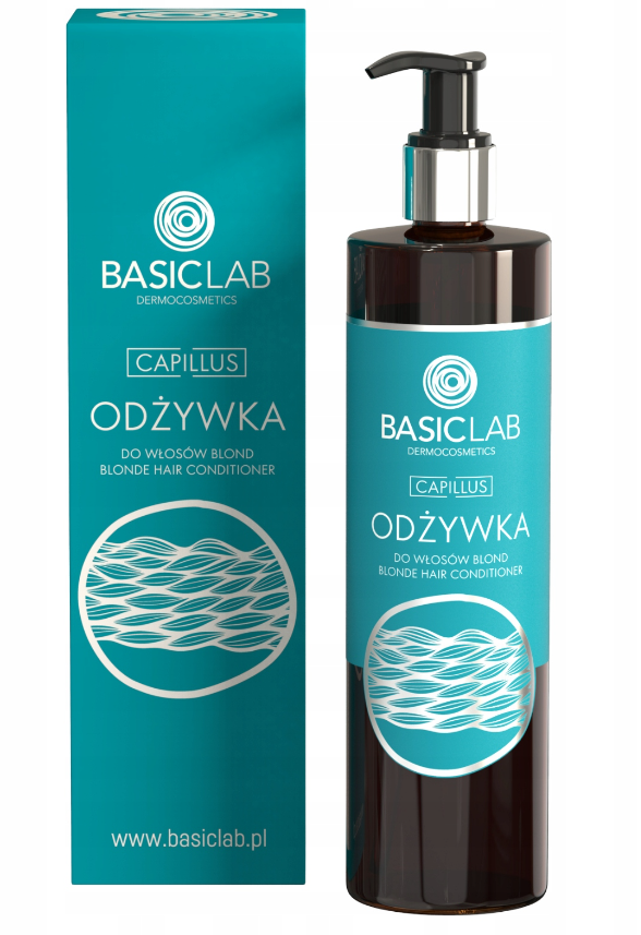 basiclab dermocosmetics capillus odżywka do włosów blond 300 ml