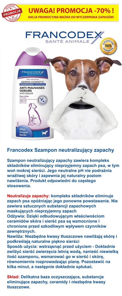 szampon dla psa zeby nie smierdzial