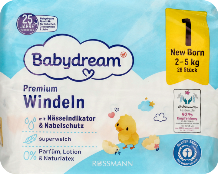 niemieckie pieluchy babydream