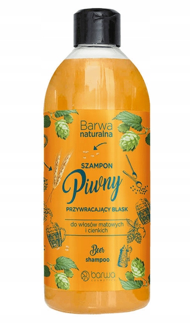 barwa naturalna szampon piwny