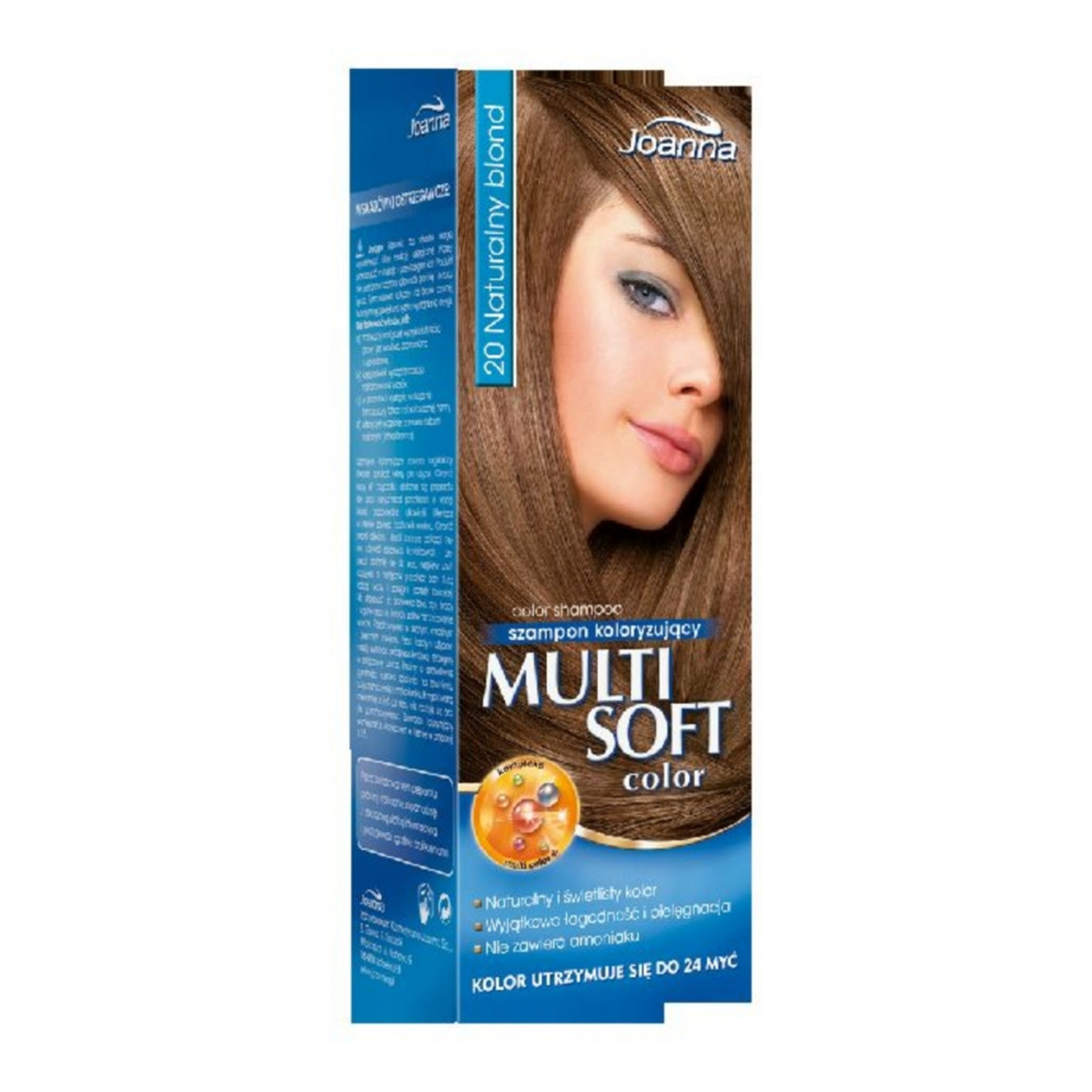 szampon koloryzujący joanna multi soft color 20 naturalny blond