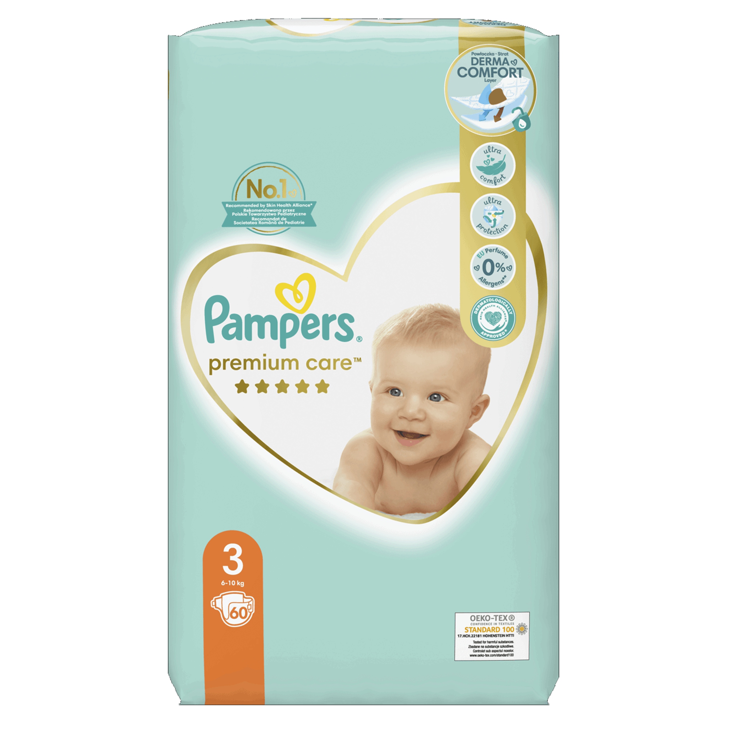 pieluchy pampers 3 premium care 60 szt