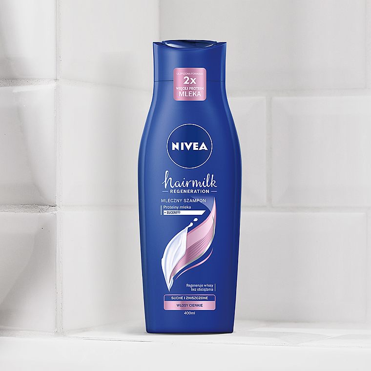 nivea hairmilk szampon włosów normalnych suche i zniszczone