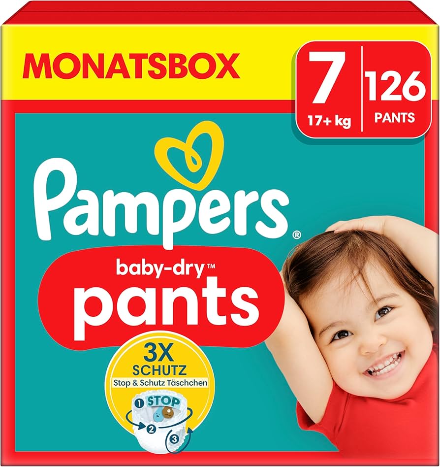 pieluchy pampers 7 do 17 kg