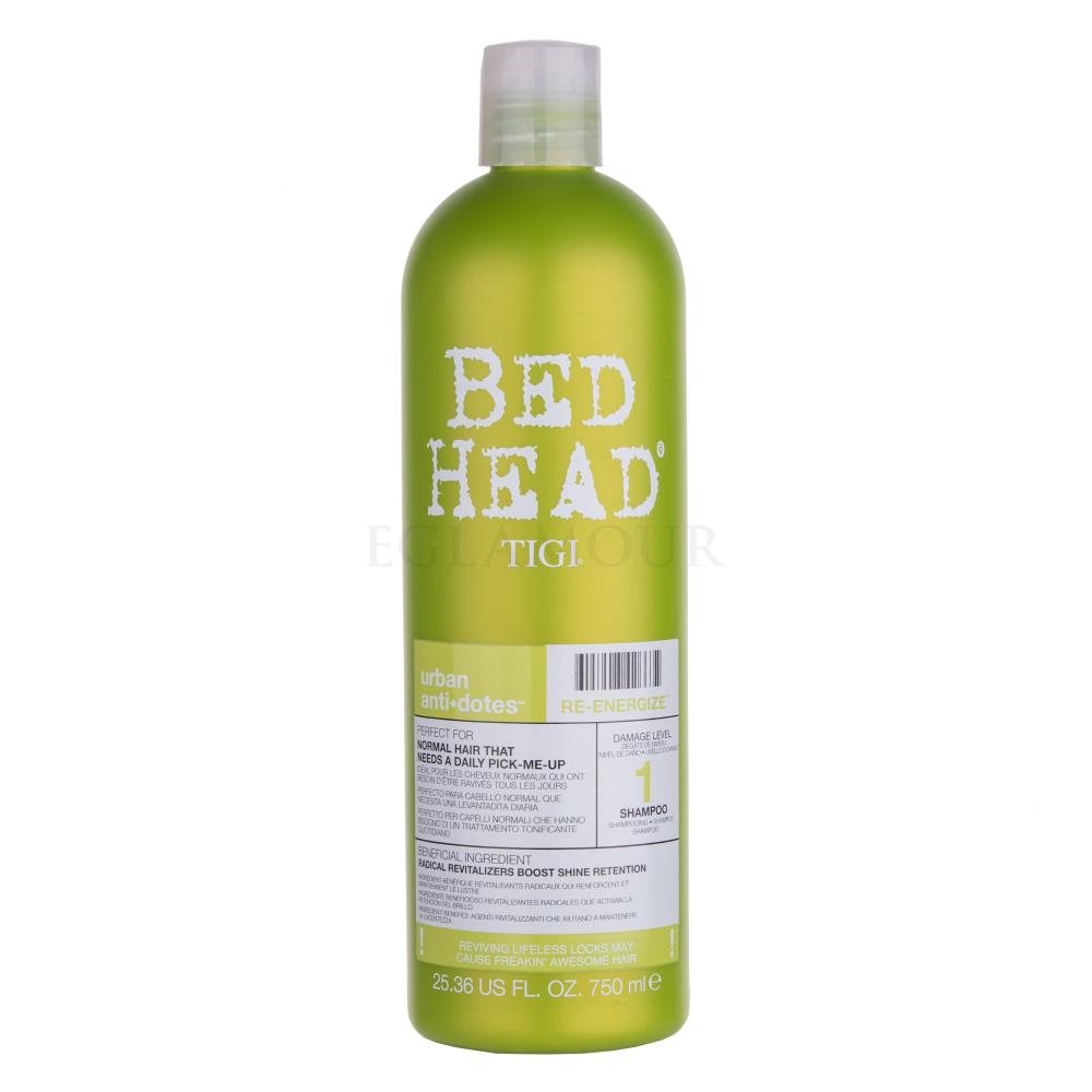 tigi bed head re-energize szampon do włosów normalnych 750ml