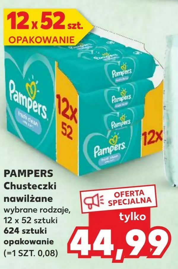 chusteczki nawilzane pampers promocja