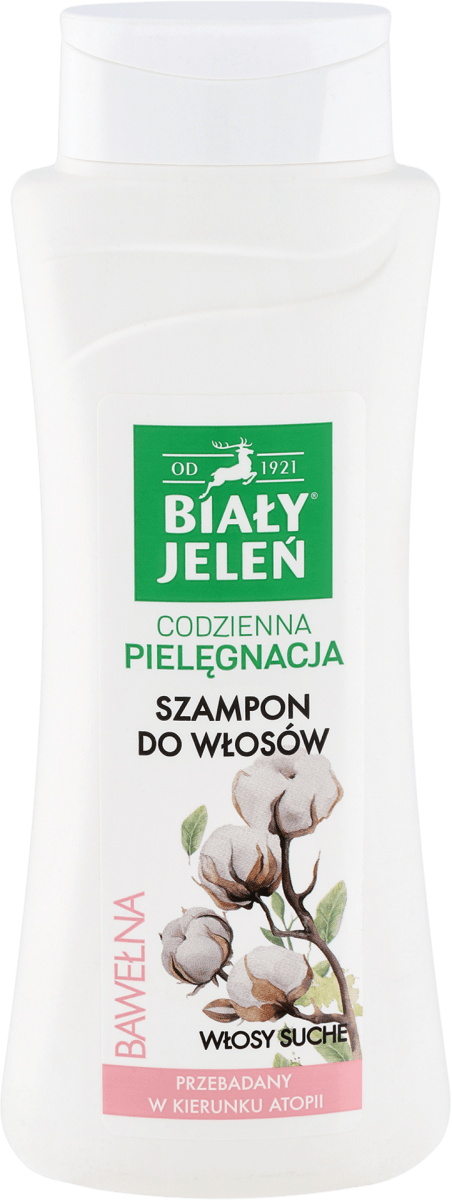 biały jeleń szampon z czystą bawełną