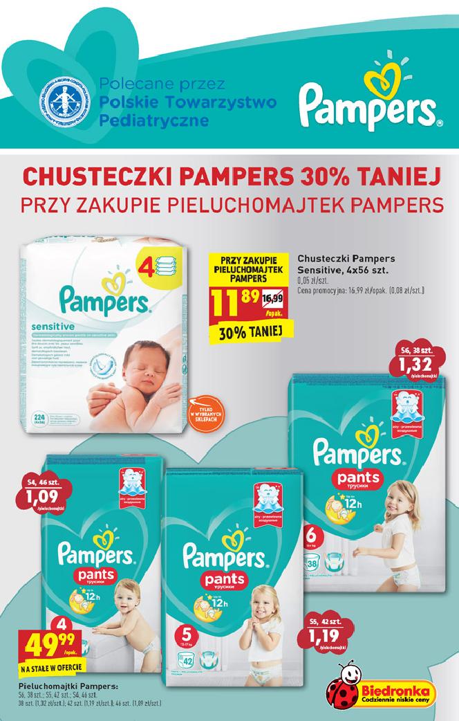 biedronka 54 99 pampers 5