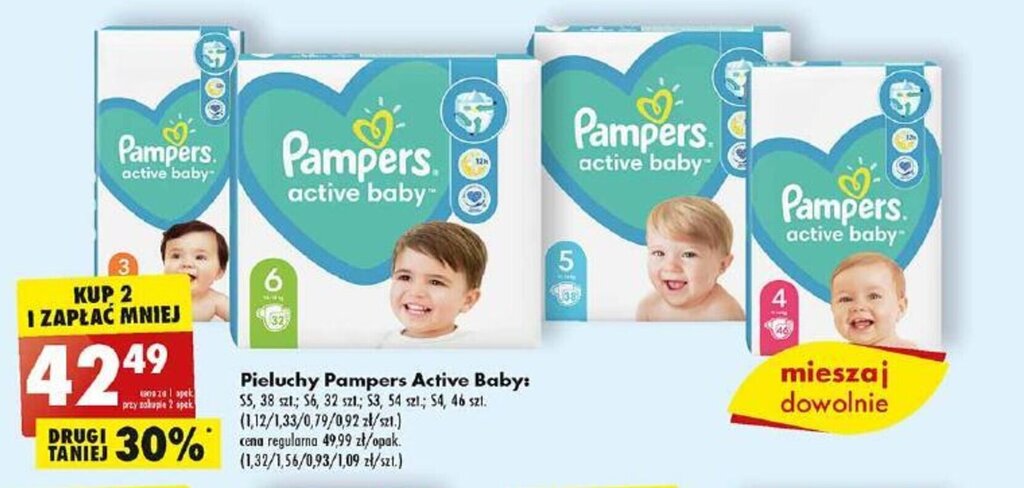 biedronka 54 99 pampers 5