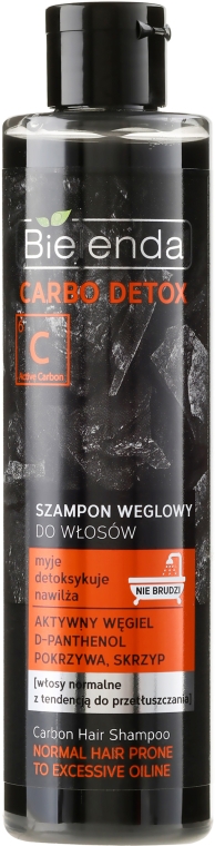 bielenda carbo detox hair shampoo szampon węglowy do włosów włosy