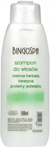 bingo spa szampon do włosów zielona herbata keratyna proteiny jedwabiu