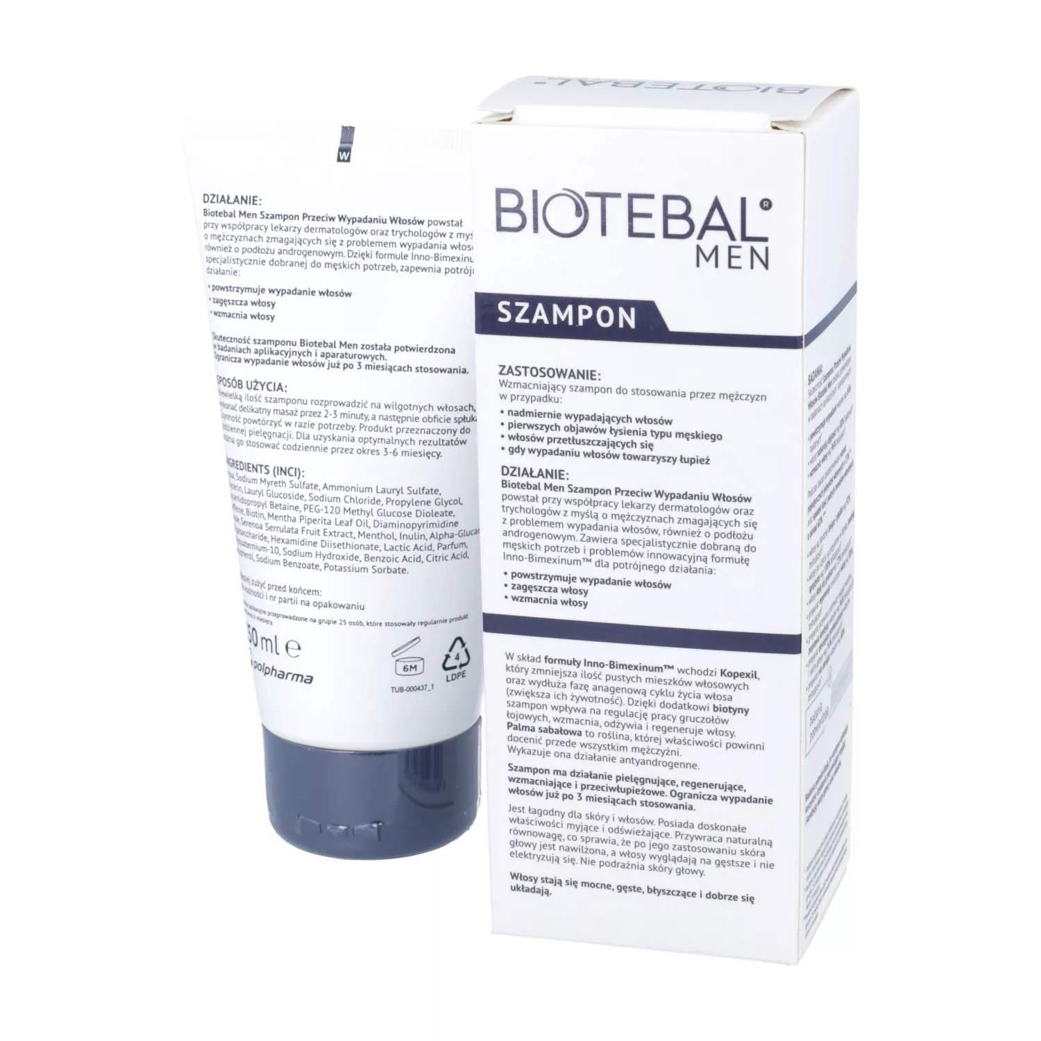 biotebal men szampon przeciw wypadaniu włosów 150 ml