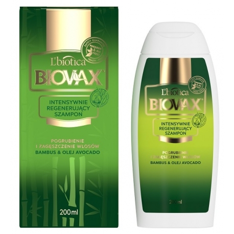 biovax intensywnie regenerujący szampon bambus