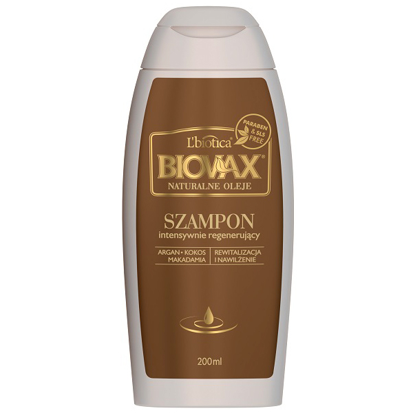 biovax szampon regenerujący argan kokos skłąd