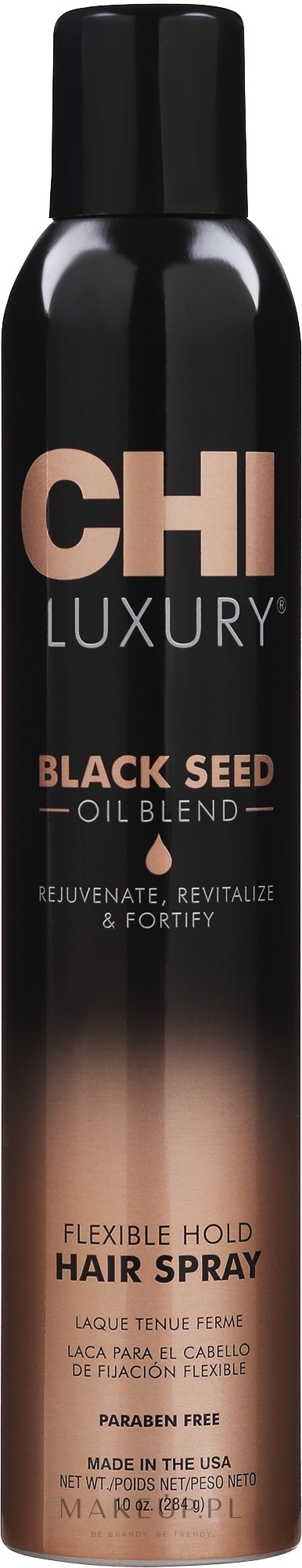 black seed oil hair spray elastyczny lakier do włosów