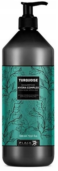 black turquoise shampoo szampon nawilżający 1000 ml