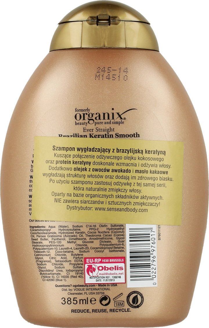 brazilian keratin smooth szampon po keratynowym prostowaniu