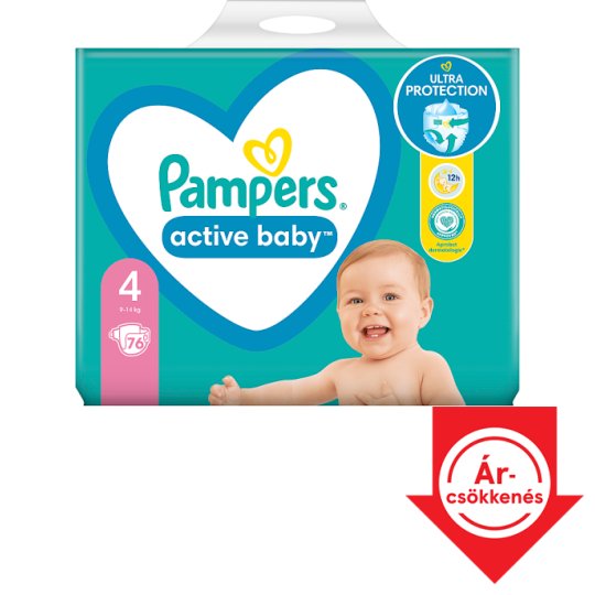 tesco pampers actibe baby 4