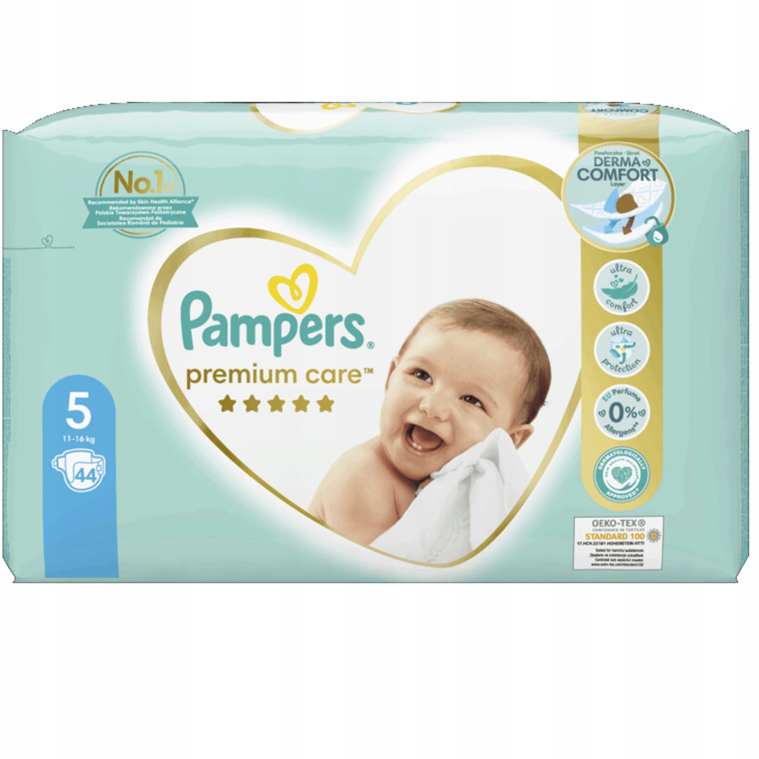 pieluchomajtki pampers premium care 5 44 sztuki