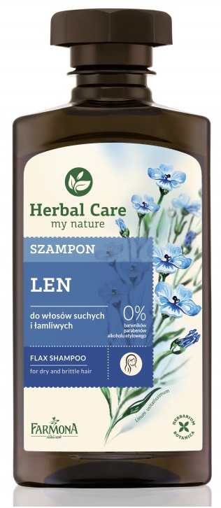 farmona herbal care szampon lniany 330 ml