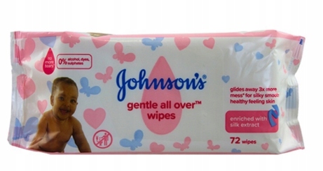 chusteczki nawilżane johnsons baby gentle