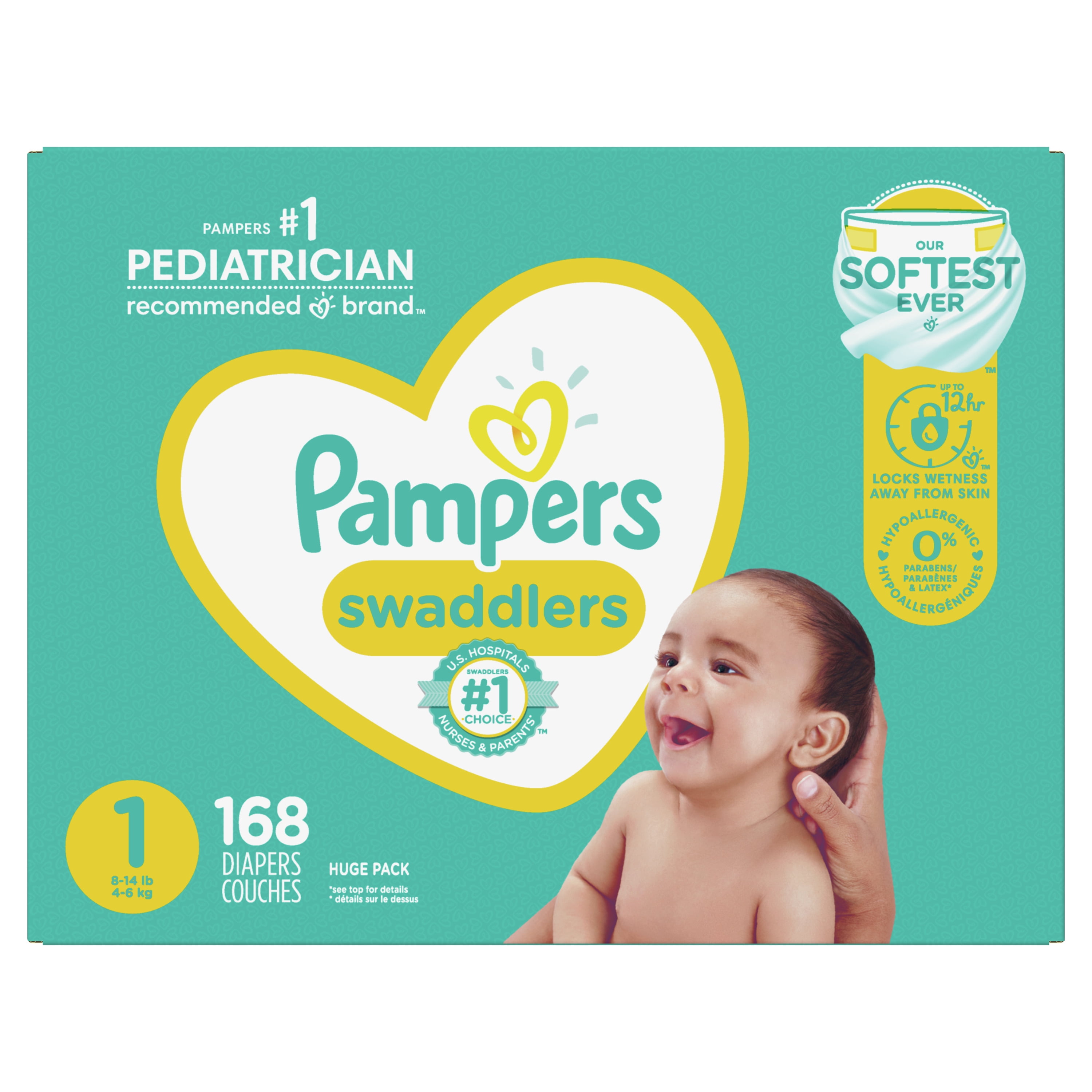 pampers 1 newborn 1 mini smyk 168 szt