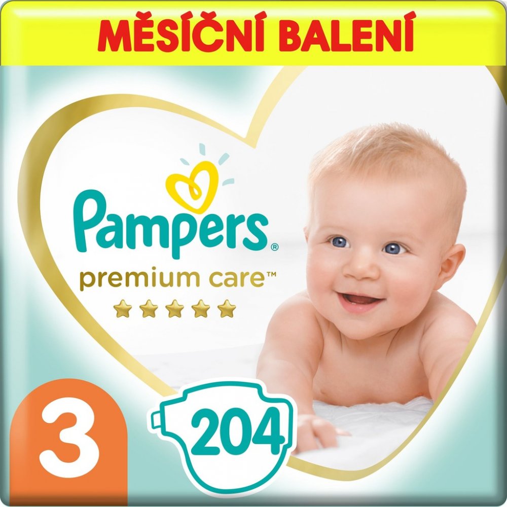 pampers premium care 3 204