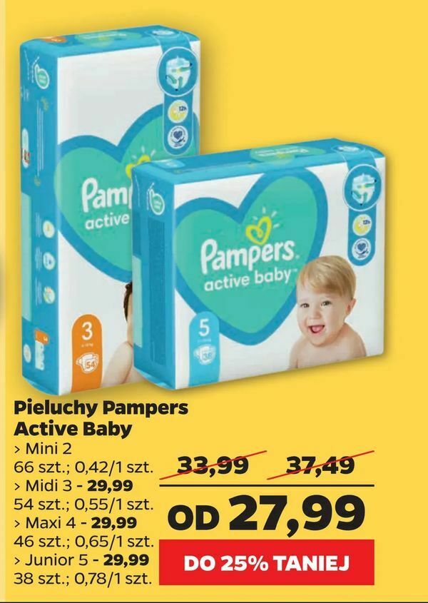 pampers pieluchy netto