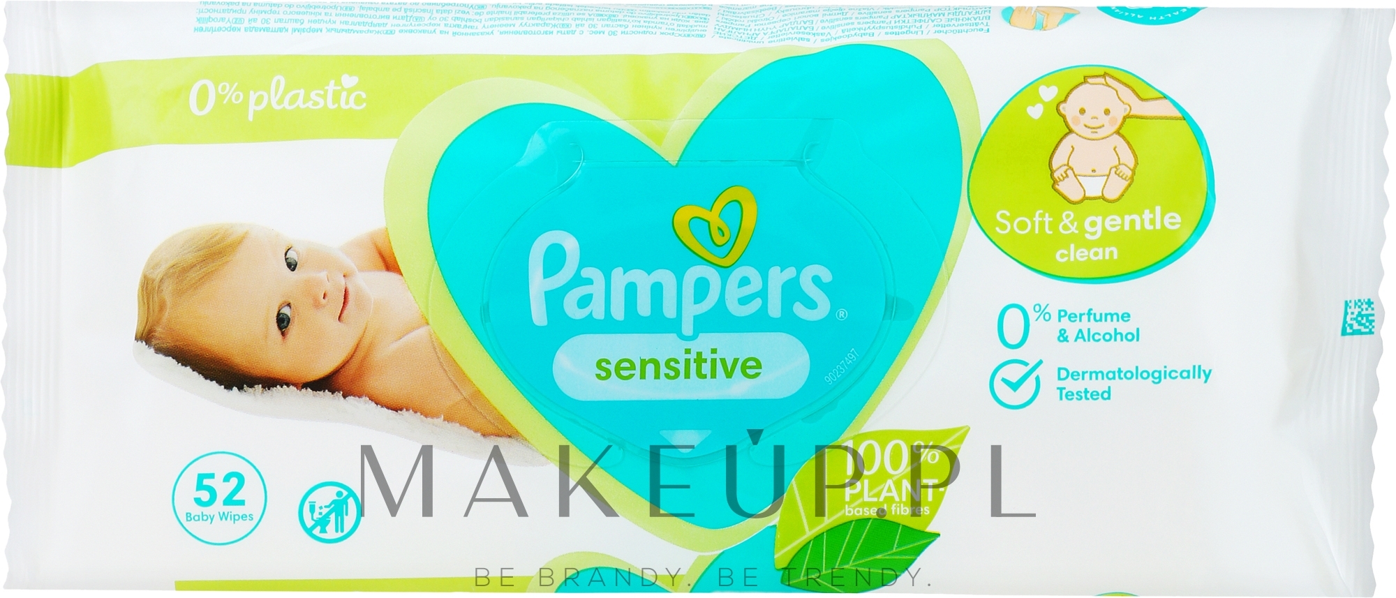 pampers sensitive chusteczki nawilżające 12x52 szt