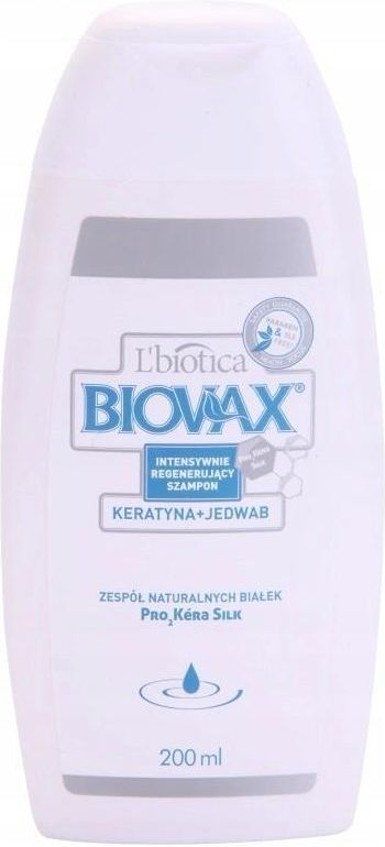 biovax szampon do włosów keratyna z jedwabiem