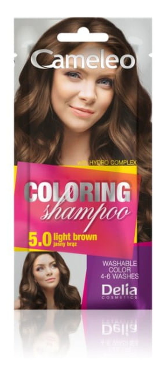 camaleo coloring szampon koloryzujący light brown