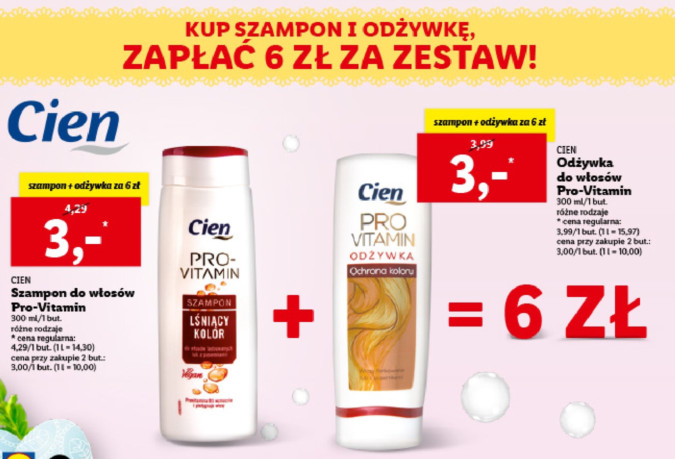 cien odżywka do włosów pro vitamin