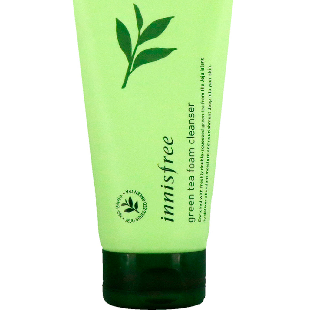 innisfree green tea cleansing foam pianka do mycia twarzy