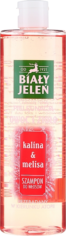 biały jeleń szampon do włosów kalina i melisa 400ml