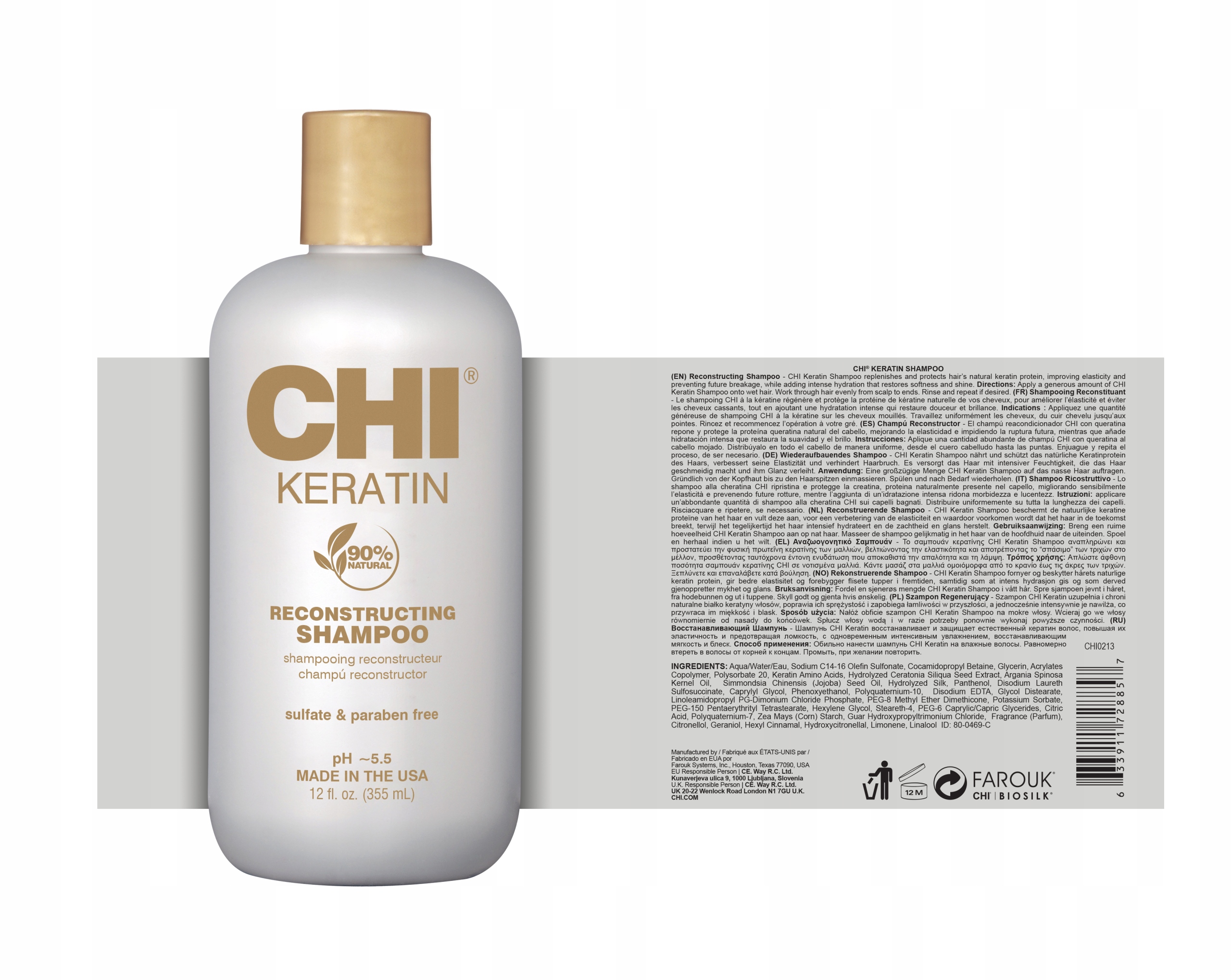 chi keratin szampon skład