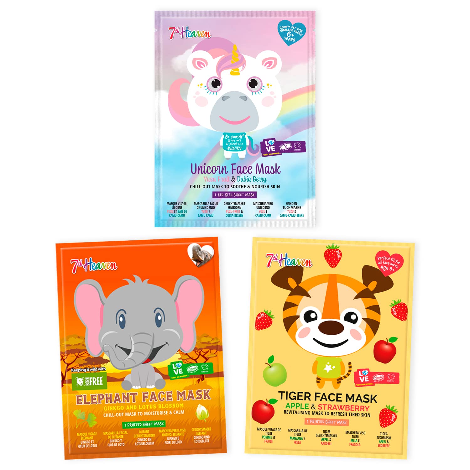 childrens pamper face masks