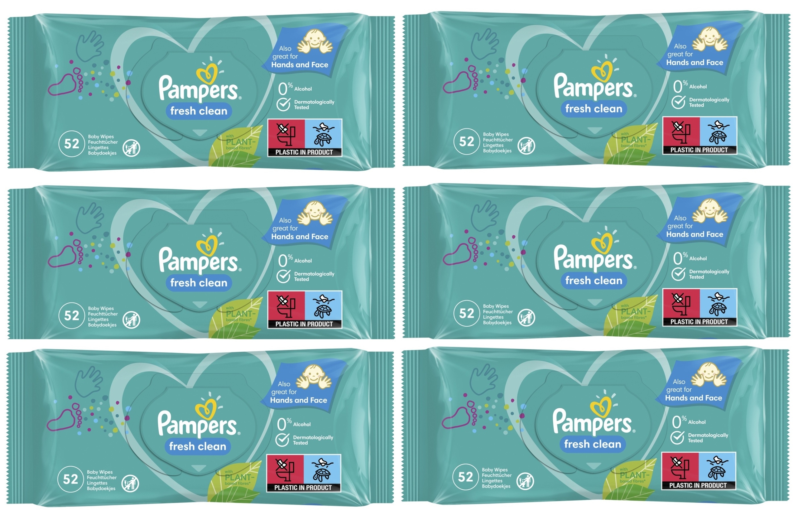 chusteczki 6pak pampers