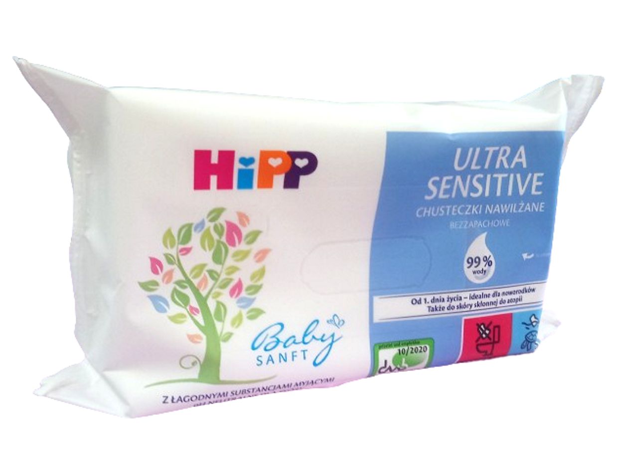 chusteczki nawilżane hipp ultra sensitive