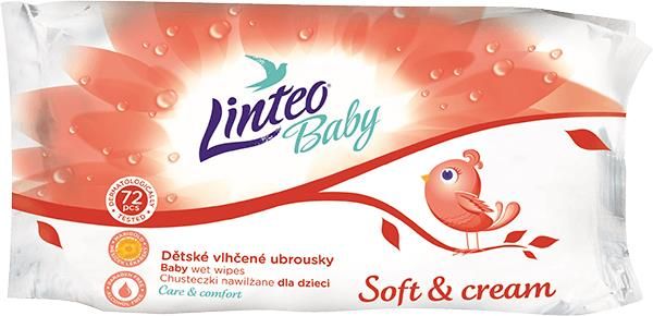 chusteczki nawilżane linteo baby soft and cream 72 sztuk