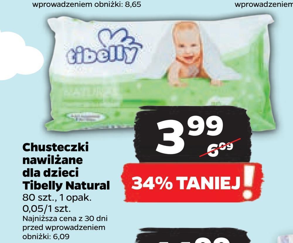 chusteczki nawilżane natural tibelly