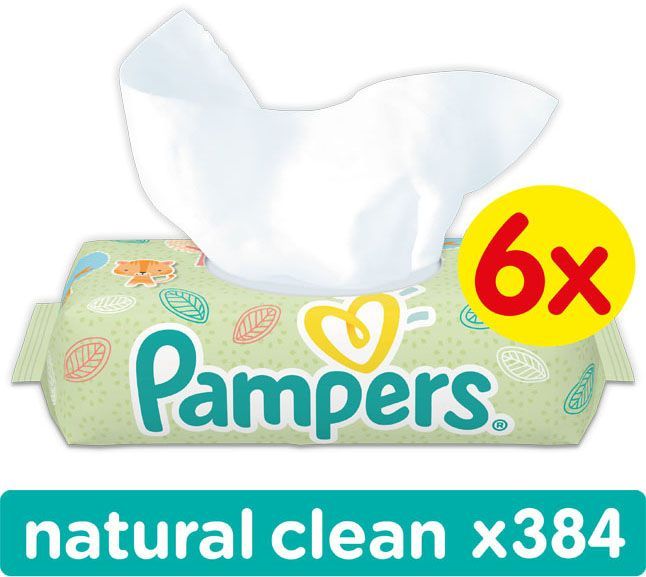 chusteczki nawilżane pampers 6x64 szt