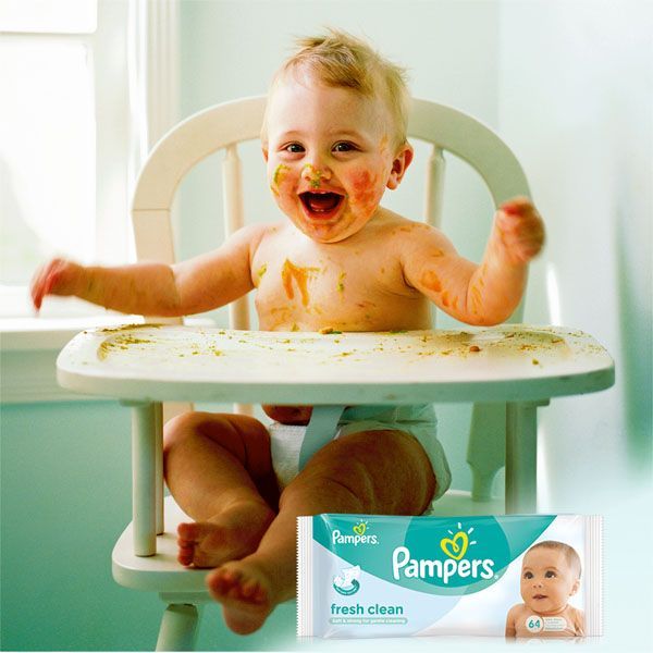 chusteczki nawilżane pampers 6x64 szt