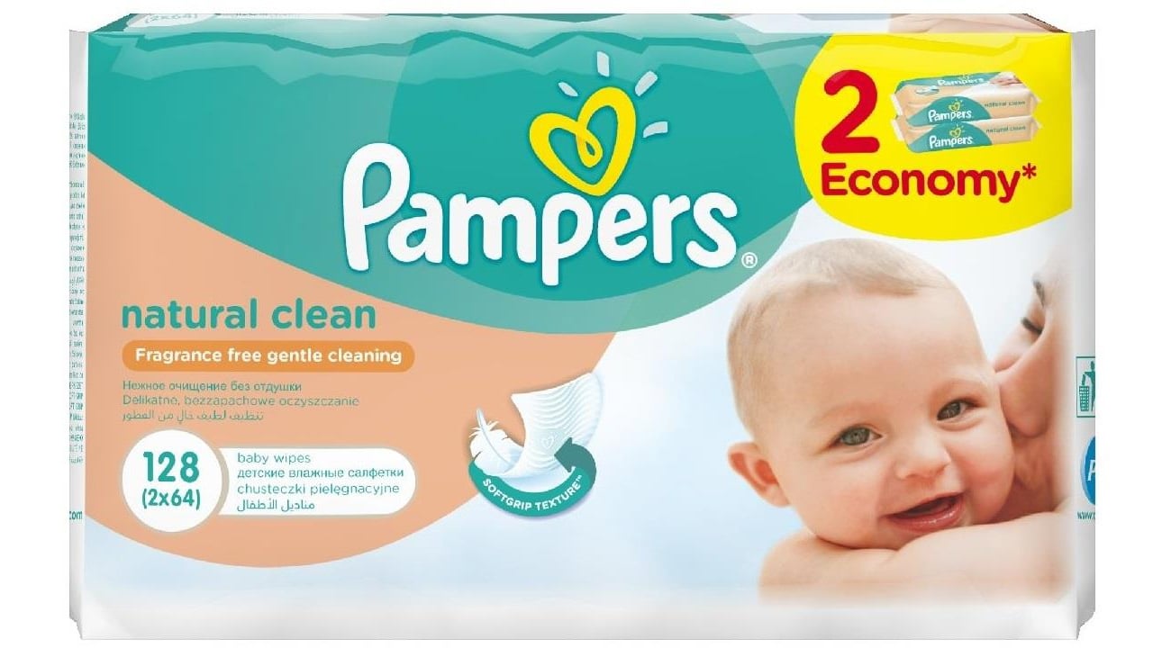 chusteczki pampers natural clean