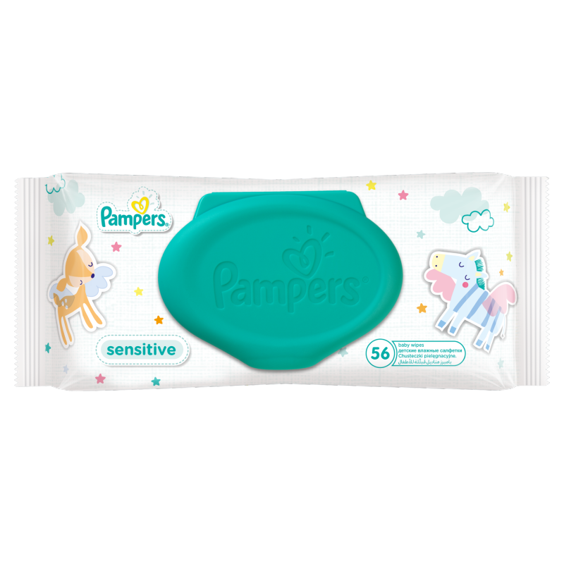 chusteczki pampers sensitive 1x56