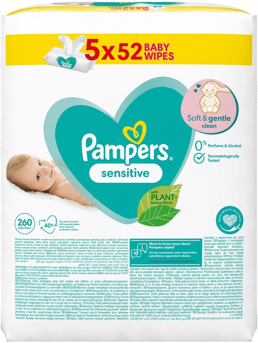 chusteczki pampers sensitive ceneo