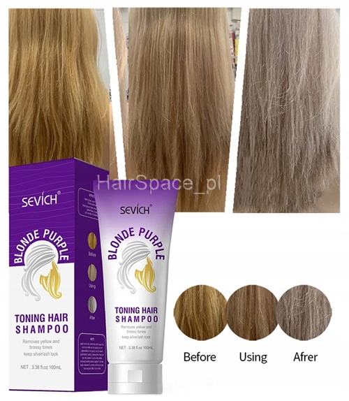 ciemny blond fioletowy szampon